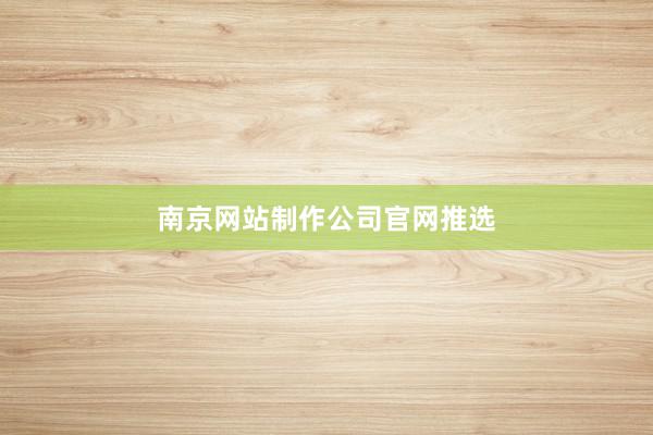 南京网站制作公司官网推选