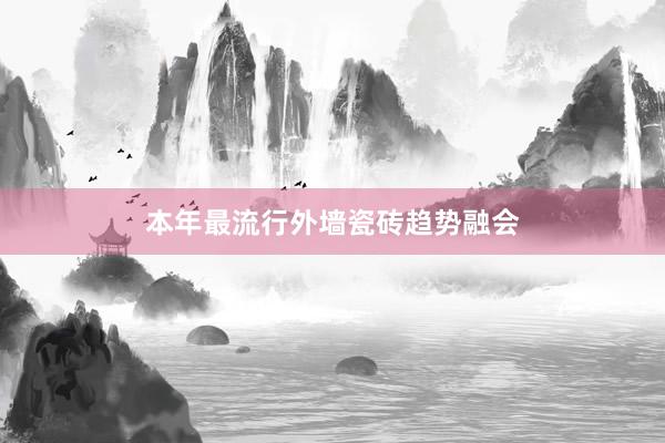 本年最流行外墙瓷砖趋势融会